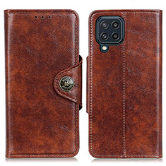 Funda de Cuero Cartera con Soporte Carcasa M12L para Samsung Galaxy M32 4G Marron