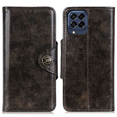 Funda de Cuero Cartera con Soporte Carcasa M12L para Samsung Galaxy M53 5G Bronze