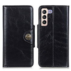 Funda de Cuero Cartera con Soporte Carcasa M12L para Samsung Galaxy S22 Plus 5G Negro