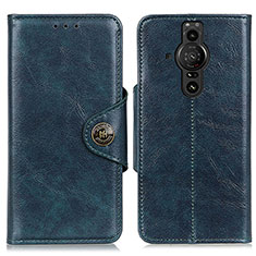 Funda de Cuero Cartera con Soporte Carcasa M12L para Sony Xperia PRO-I Azul