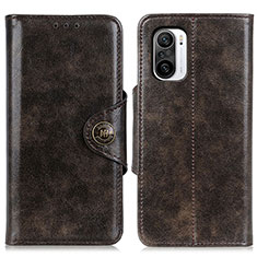 Funda de Cuero Cartera con Soporte Carcasa M12L para Xiaomi Mi 11i 5G Bronze