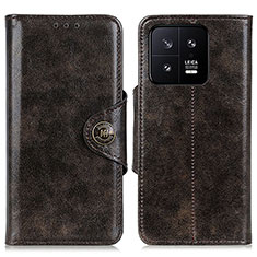 Funda de Cuero Cartera con Soporte Carcasa M12L para Xiaomi Mi 13 Pro 5G Bronze