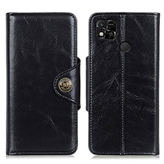 Funda de Cuero Cartera con Soporte Carcasa M12L para Xiaomi POCO C3 Negro