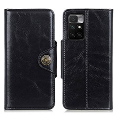 Funda de Cuero Cartera con Soporte Carcasa M12L para Xiaomi Redmi 10 (2022) Negro