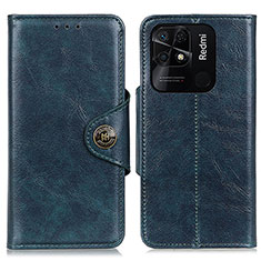 Funda de Cuero Cartera con Soporte Carcasa M12L para Xiaomi Redmi 10C 4G Azul