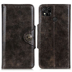 Funda de Cuero Cartera con Soporte Carcasa M12L para Xiaomi Redmi 9 Activ Bronze