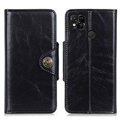 Funda de Cuero Cartera con Soporte Carcasa M12L para Xiaomi Redmi 9C Negro