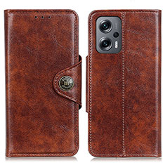 Funda de Cuero Cartera con Soporte Carcasa M12L para Xiaomi Redmi K50i 5G Marron