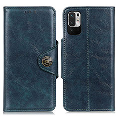 Funda de Cuero Cartera con Soporte Carcasa M12L para Xiaomi Redmi Note 10 JE 5G Azul