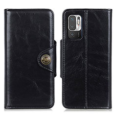 Funda de Cuero Cartera con Soporte Carcasa M12L para Xiaomi Redmi Note 10T 5G Negro