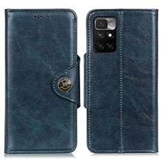 Funda de Cuero Cartera con Soporte Carcasa M12L para Xiaomi Redmi Note 11 4G (2021) Azul