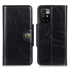 Funda de Cuero Cartera con Soporte Carcasa M12L para Xiaomi Redmi Note 11 4G (2021) Negro