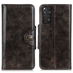 Funda de Cuero Cartera con Soporte Carcasa M12L para Xiaomi Redmi Note 11 4G (2022) Bronze