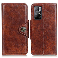 Funda de Cuero Cartera con Soporte Carcasa M12L para Xiaomi Redmi Note 11 5G Marron