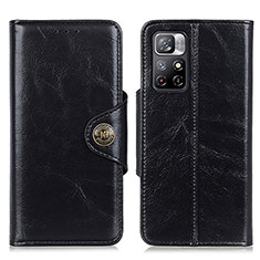 Funda de Cuero Cartera con Soporte Carcasa M12L para Xiaomi Redmi Note 11S 5G Negro