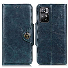 Funda de Cuero Cartera con Soporte Carcasa M12L para Xiaomi Redmi Note 11T 5G Azul