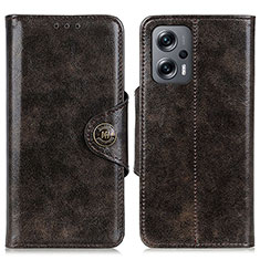 Funda de Cuero Cartera con Soporte Carcasa M12L para Xiaomi Redmi Note 11T Pro+ Plus 5G Bronze