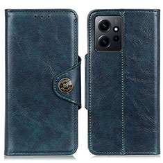 Funda de Cuero Cartera con Soporte Carcasa M12L para Xiaomi Redmi Note 12 4G Azul