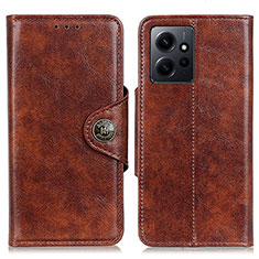 Funda de Cuero Cartera con Soporte Carcasa M12L para Xiaomi Redmi Note 12 4G Marron