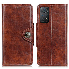 Funda de Cuero Cartera con Soporte Carcasa M12L para Xiaomi Redmi Note 12 Pro 4G Marron