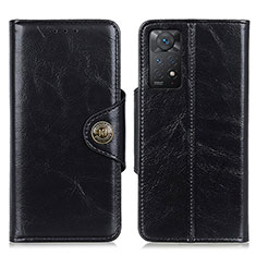 Funda de Cuero Cartera con Soporte Carcasa M12L para Xiaomi Redmi Note 12 Pro 4G Negro