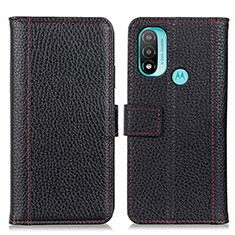 Funda de Cuero Cartera con Soporte Carcasa M13L para Motorola Moto E30 Negro