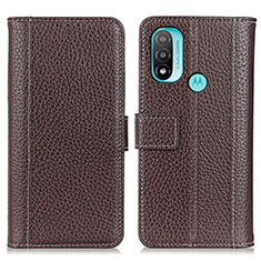 Funda de Cuero Cartera con Soporte Carcasa M13L para Motorola Moto E40 Marron