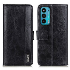 Funda de Cuero Cartera con Soporte Carcasa M13L para Motorola Moto Edge Lite 5G Negro