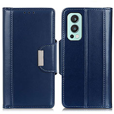 Funda de Cuero Cartera con Soporte Carcasa M13L para OnePlus Nord 2 5G Azul