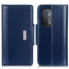 Funda de Cuero Cartera con Soporte Carcasa M13L para Oppo A54 5G Azul