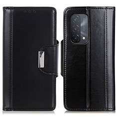 Funda de Cuero Cartera con Soporte Carcasa M13L para Oppo A54 5G Negro