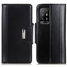 Funda de Cuero Cartera con Soporte Carcasa M13L para Oppo A94 5G Negro