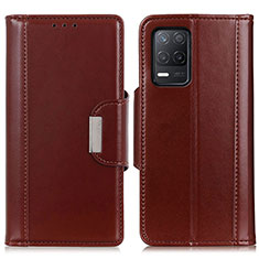 Funda de Cuero Cartera con Soporte Carcasa M13L para Realme Q3i 5G Marron