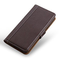 Funda de Cuero Cartera con Soporte Carcasa M13L para Realme V11s 5G Marron