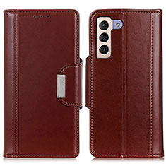 Funda de Cuero Cartera con Soporte Carcasa M13L para Samsung Galaxy S21 Plus 5G Marron