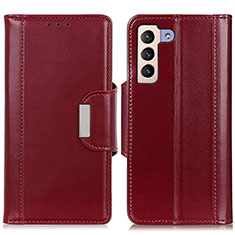 Funda de Cuero Cartera con Soporte Carcasa M13L para Samsung Galaxy S21 Plus 5G Rojo