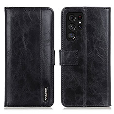 Funda de Cuero Cartera con Soporte Carcasa M13L para Samsung Galaxy S23 Ultra 5G Negro