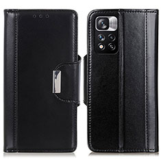 Funda de Cuero Cartera con Soporte Carcasa M13L para Xiaomi Mi 11i 5G (2022) Negro