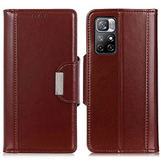 Funda de Cuero Cartera con Soporte Carcasa M13L para Xiaomi Poco M4 Pro 5G Marron