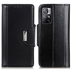 Funda de Cuero Cartera con Soporte Carcasa M13L para Xiaomi Poco M4 Pro 5G Negro