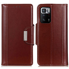 Funda de Cuero Cartera con Soporte Carcasa M13L para Xiaomi Poco X3 GT 5G Marron