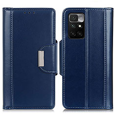 Funda de Cuero Cartera con Soporte Carcasa M13L para Xiaomi Redmi 10 (2022) Azul