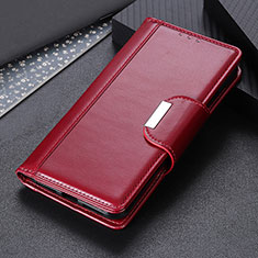 Funda de Cuero Cartera con Soporte Carcasa M14L para Huawei Honor 10X Lite Rojo