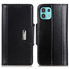 Funda de Cuero Cartera con Soporte Carcasa M14L para Motorola Moto Edge 20 Lite 5G Negro