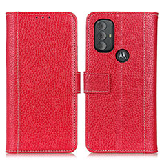 Funda de Cuero Cartera con Soporte Carcasa M14L para Motorola Moto G Play (2023) Rojo