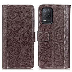 Funda de Cuero Cartera con Soporte Carcasa M14L para Realme 8 5G Marron