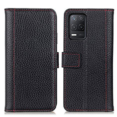 Funda de Cuero Cartera con Soporte Carcasa M14L para Realme Q3i 5G Negro