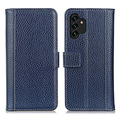 Funda de Cuero Cartera con Soporte Carcasa M14L para Samsung Galaxy A04s Azul