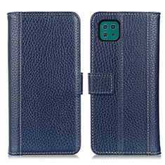 Funda de Cuero Cartera con Soporte Carcasa M14L para Samsung Galaxy A22 5G Azul