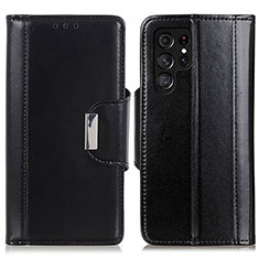 Funda de Cuero Cartera con Soporte Carcasa M14L para Samsung Galaxy S24 Ultra 5G Negro